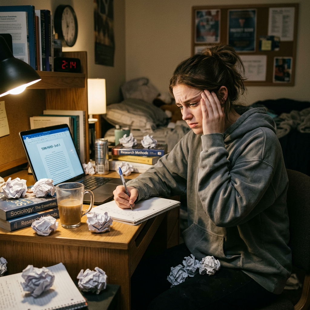 AI Search Finds Portion of Term Paper Human Written